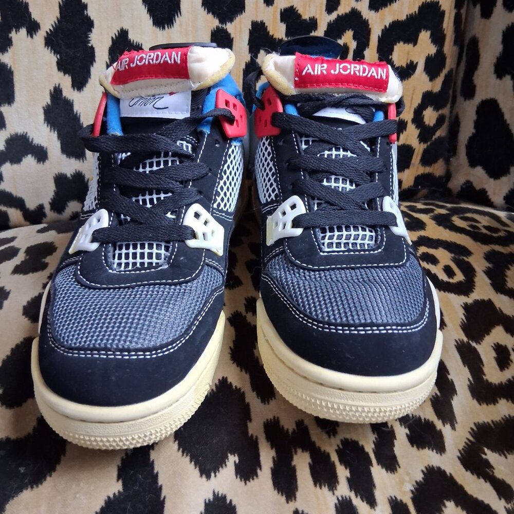 Union Nike Air Jordan 4 Retro Union Off Noir Size 7 Women's